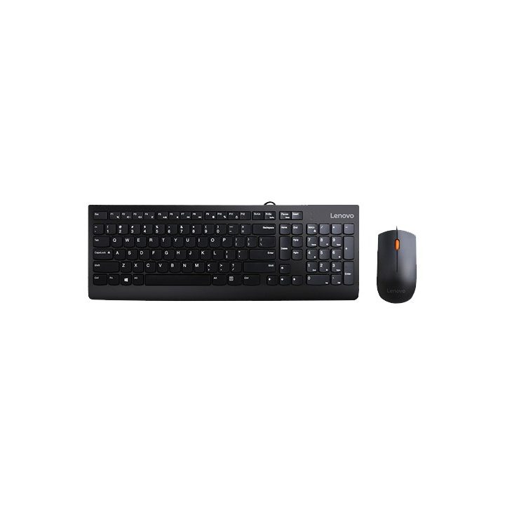 Lenovo 300 keyboard Mouse included Universal USB QWERTY US English Black