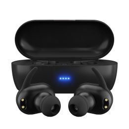 MAXELL MINI DUO Cuffie in-ear wireless con custodia di ricarica nero