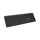 Natec Tang US tastiera wireless BT + 2.4 GHz silenziosa slim nero