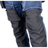 NEO TOOLS DENIM Pantaloni da lavoro Cordura Rinforzi Tasche con Fondina Staccabile Blu navy Taglia M/50