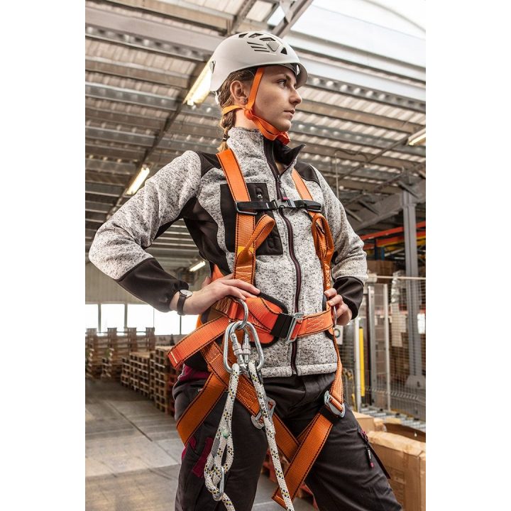 NEO TOOLS set protezione da caduta con cintura in vita e assorbitore di energia