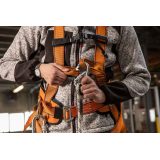 NEO TOOLS set protezione da caduta con cintura in vita e assorbitore di energia