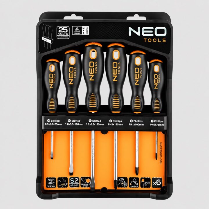 NEO TOOLS set cacciaviti 6 pcs