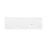 Natec Tang US tastiera wireless BT + 2.4 GHz silenziosa slim bianco