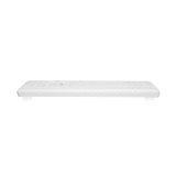 Natec Tang US tastiera wireless BT + 2.4 GHz silenziosa slim bianco