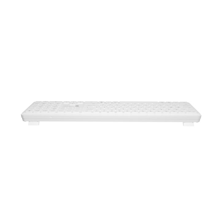 Natec Tang US tastiera wireless BT + 2.4 GHz silenziosa slim bianco
