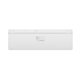 Natec Tang US tastiera wireless BT + 2.4 GHz silenziosa slim bianco