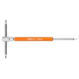NEO TOOLS T-handle inserti a bussola 2–10 mm set di 10 pezzi con supporto