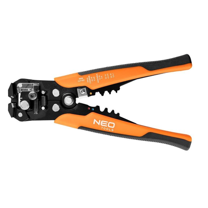 NEO TOOLS spelacavi automatico 205 mm tipo frontale + 230 connettori