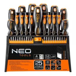 NEO TOOLS set cacciaviti e punte 37 pcs