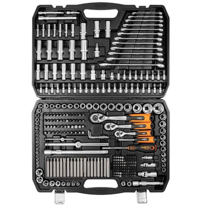 NEO Tools set di chiavi inglesi 300 pezzi 1/2 3/8 1/4
