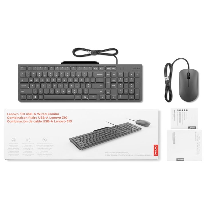 Lenovo 310 USB-A Wired Combo US English GX31R09775 Black