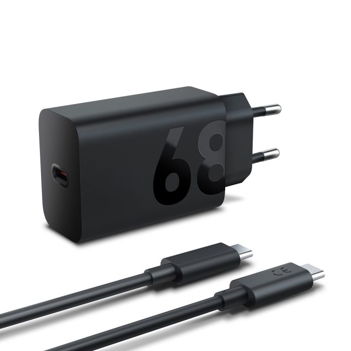Lenovo 68W USB-C Wall Charger Tablet Universal Black AC Indoor