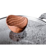 PROMIS Set di pentole GRANITE pentola 16 cm pentole 20 24 28 manici marrone