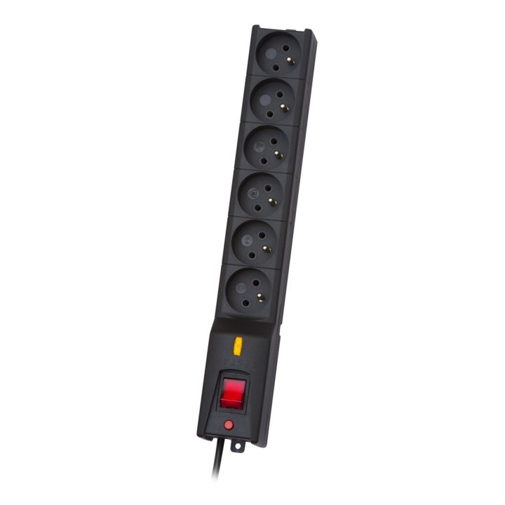 LESTAR LX 610 G-A surge protector 1.5m black 6 AC outlet(s) 230 V