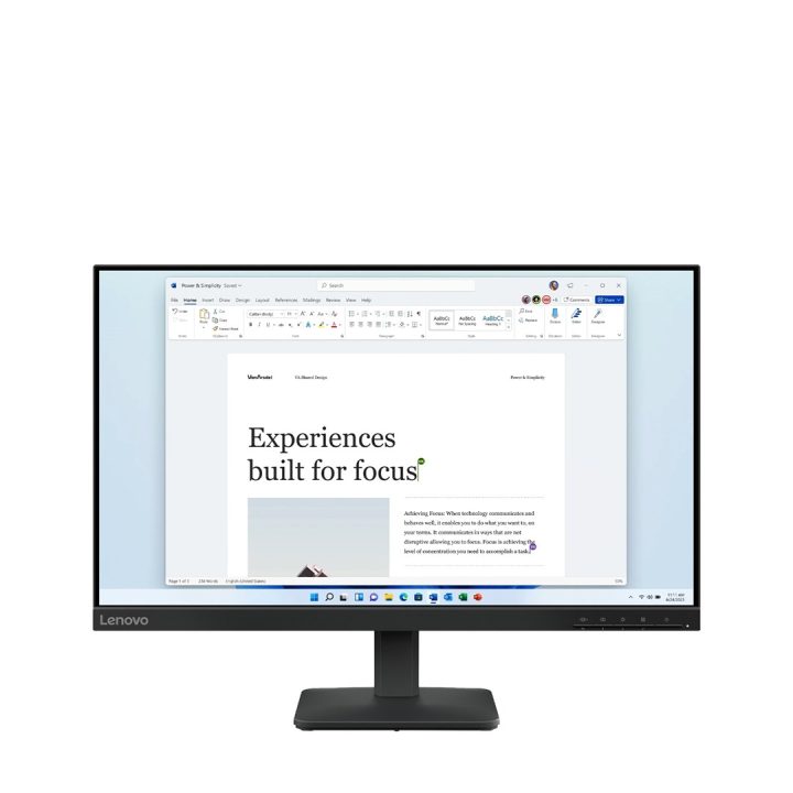 Lenovo L24-4e computer monitor 60.5 cm (23.8 ) 1920 x 1080 pixels Full HD LCD Black