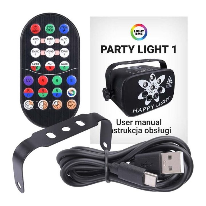 Light4Me Party Light 1 - LED effects disco lighting UV lasers