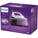 Philips 3000 Serie PSG3000/30 Stazione stirante 2400 W 1.4 L Piastra in ceramica Viola Bianco
