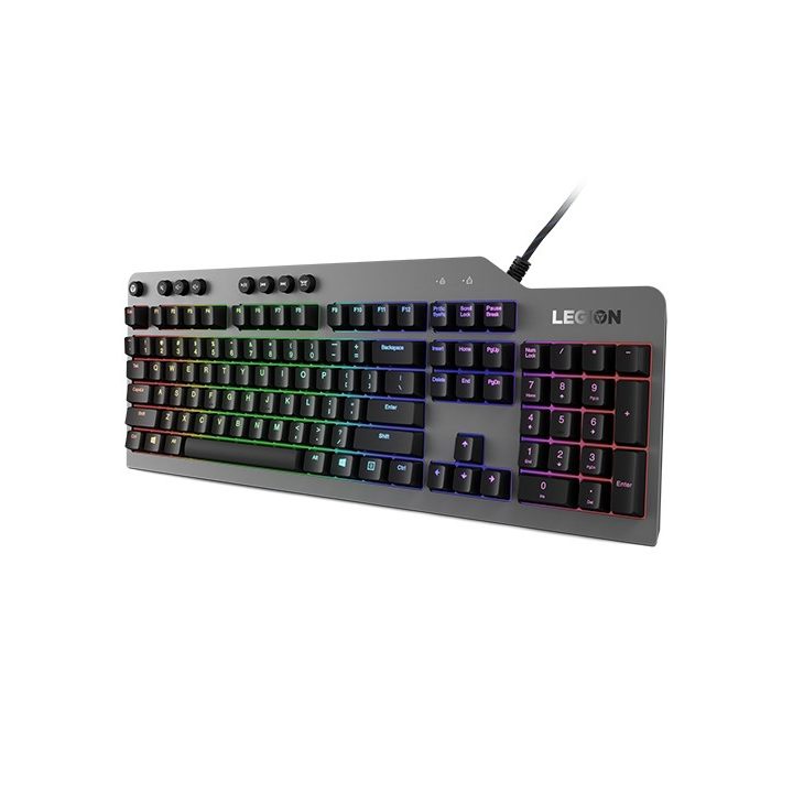 Lenovo Legion K500 keyboard Gaming USB QWERTY US English Black Grey