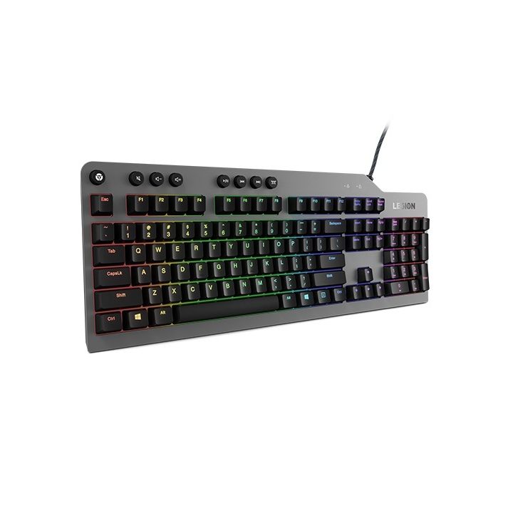 Lenovo Legion K500 keyboard Gaming USB QWERTY US English Black Grey