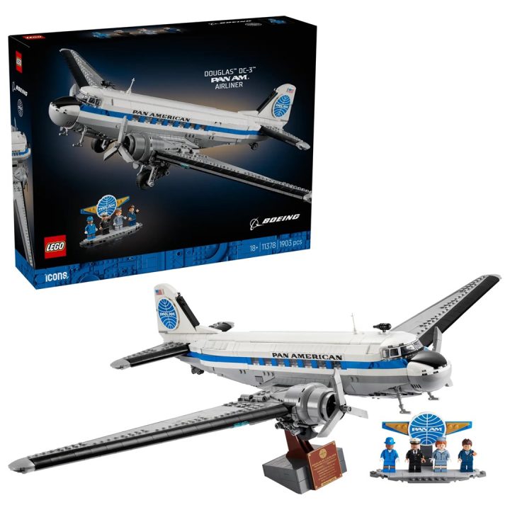 LEGO ICONS 11378 Douglas DC-3 PAN AM Airliner