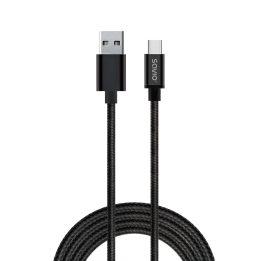 Savio CL-129 USB cavo 2 m USB 2.0 USB A USB C Nero