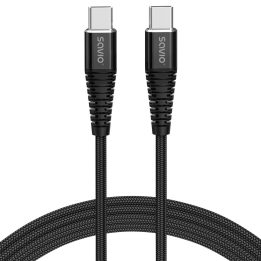 Cavo Savio CL-159 USB 1 m USB 2.0 USB C - USB C nero