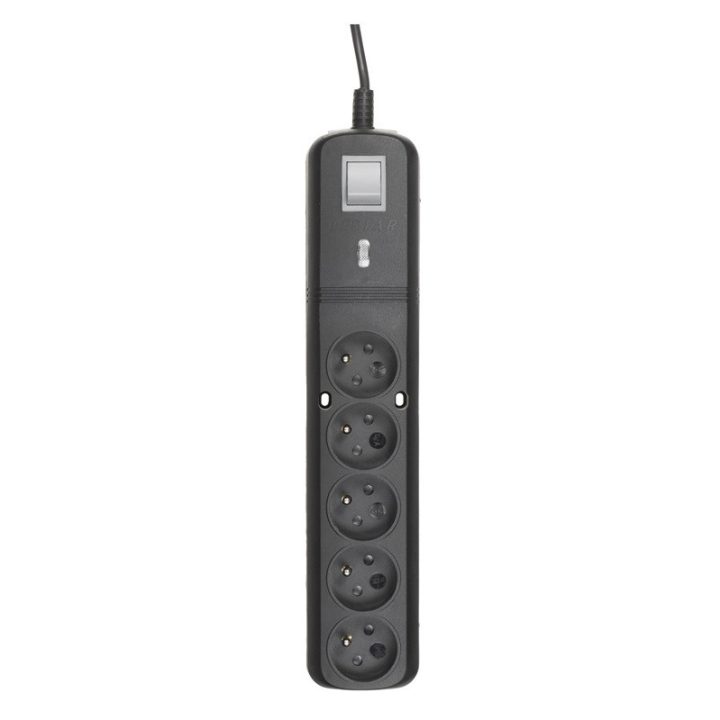 LESTAR LV530W 2 5M surge protector Black Grey 5 AC outlet(s) 2.5 m