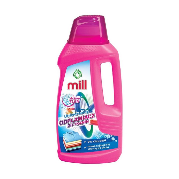 MILL Active Oxygen Stain Remover for Fabrics Universal 0% Chlorine Removes the Most Stubborn Stains 1.6l