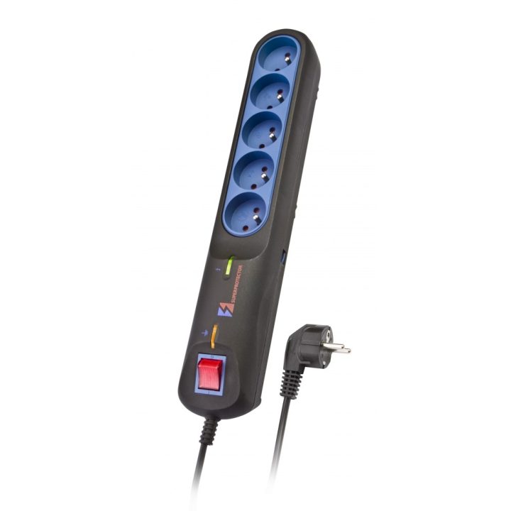 LESTAR 1966002822 Black Grey 5 AC outlet(s) 2.5 m