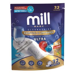 MILL CLEAN&SHINE Ultra Dishwasher Capsules 32 capsules 3K.D