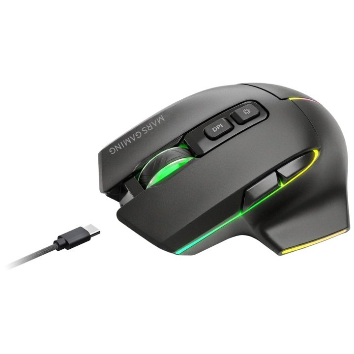 Mars Gaming MMWVECTOR Mouse destrorso RF Wireless + Bluetooth + USB Type-A ottico 12000 DPI