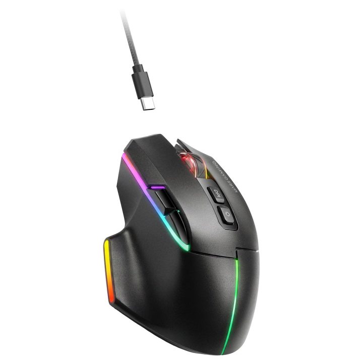 Mars Gaming MMWVECTOR Mouse destrorso RF Wireless + Bluetooth + USB Type-A ottico 12000 DPI