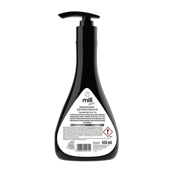 MILL WASH Concentrate Balm for washing dishes Hypoallergenic Linen 555ml