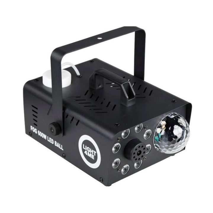 LIGHT4ME Fog 600W LED Ball - smoke and fog machine with backlit smoke effect + disco ball