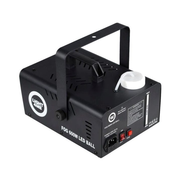 LIGHT4ME Fog 600W LED Ball - smoke and fog machine with backlit smoke effect + disco ball