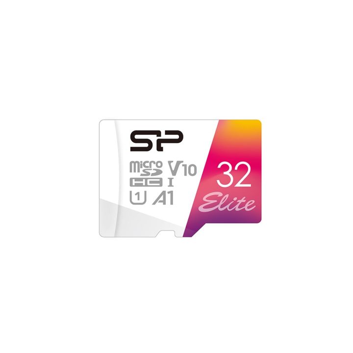 Silicon Power Elite Colorful 32 GB MicroSDHC UHS-I Classe 10 (SP032GBSTHBV1V20SP)