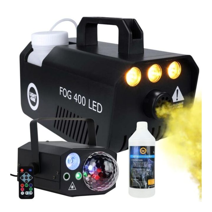 LIGHT4ME GIG Set 1 - set (smoke machine + 1 litre smoke fluid + 4-in-1 lighting effect)