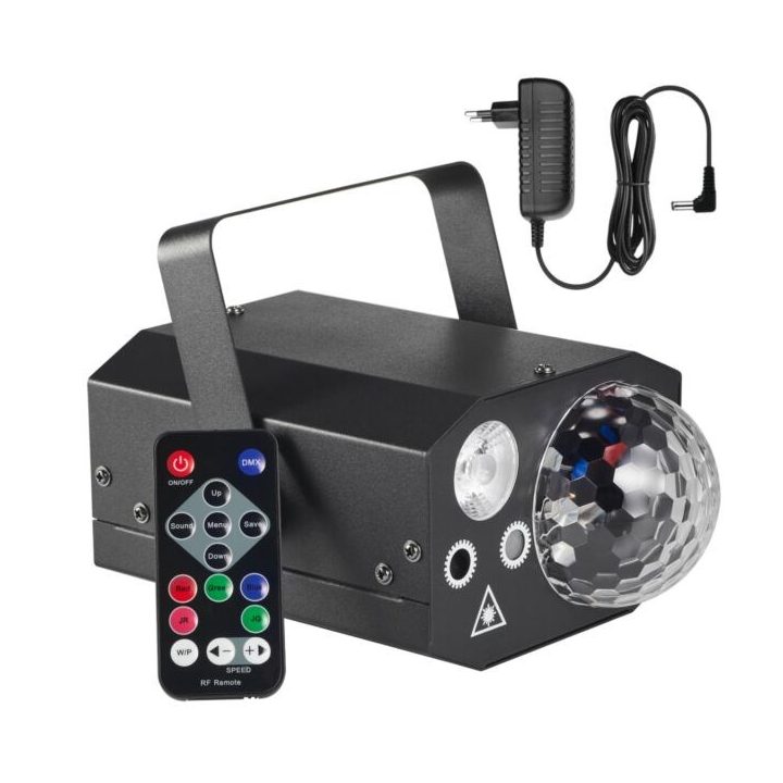 LIGHT4ME GIG Set 1 - set (smoke machine + 1 litre smoke fluid + 4-in-1 lighting effect)