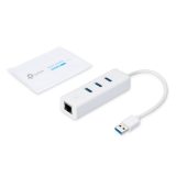 TP-Link UE330 Docking station/replicatore di porte per laptop Cablato USB 3.2 Gen 1 (3.1 Gen 1) Type-A Bianca