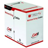 Bobina Cavo Techly U/UTP Cat.6 CCA 305m Grigio Solido