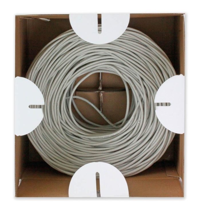 Bobina Cavo Techly U/UTP Cat.6 CCA 305m Grigio Solido