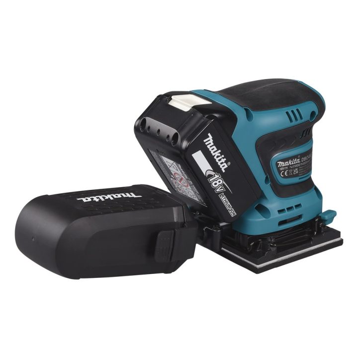Makita DBO480Z portable sander Random orbital sander 14000 OPM Black Blue 210 W