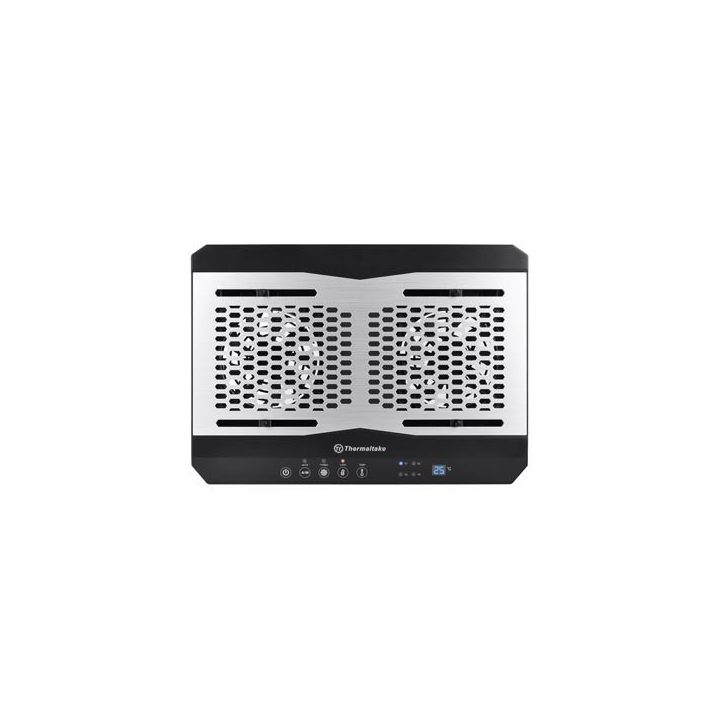 Thermaltake CL-N002-PL12BL-A Pad di raffreddamento per laptop 1300 RPM alluminio nero