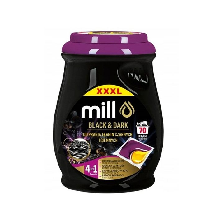 MILL PROFESSIONAL 2-chamber capsules for black and dark laundry 70 pcs.