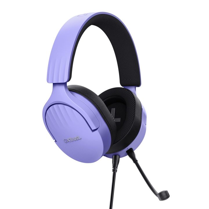 Trust GXT 489P FAYZO Cuffia gaming cablata con archetto nero viola