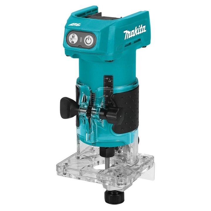 Battery-powered milling machine Makita DRT52Z Blue Black