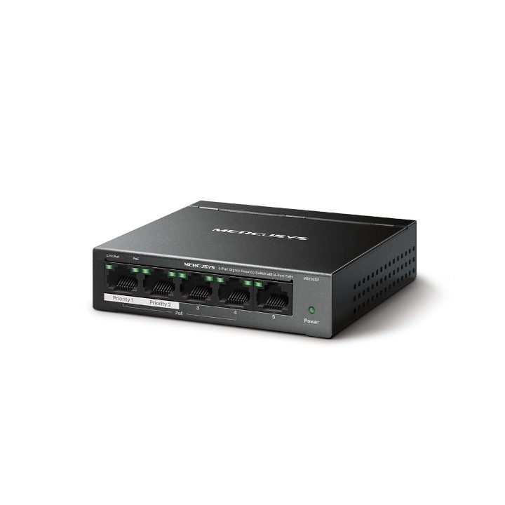 Mercusys 5-Port Gigabit Desktop Switch with 4-Port PoE+