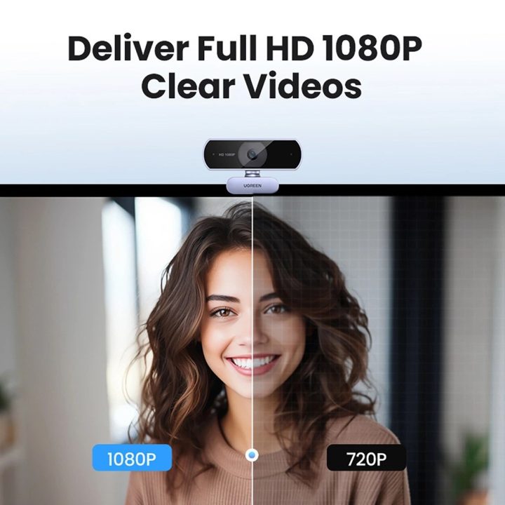 Ugreen CM678 webcam 2 MP 1920 x 1080 pixel USB 3.2 Gen 1 (3.1 Gen 1) grigio