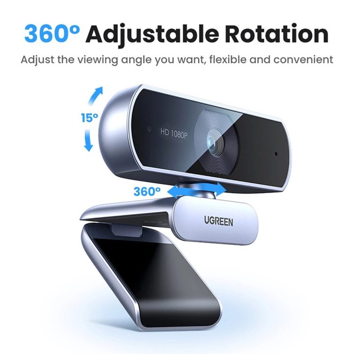 Ugreen CM678 webcam 2 MP 1920 x 1080 pixel USB 3.2 Gen 1 (3.1 Gen 1) grigio